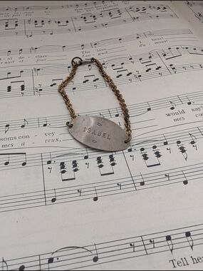 Personalized Isabel Name ID Bracelet - Two-Tone Metal
